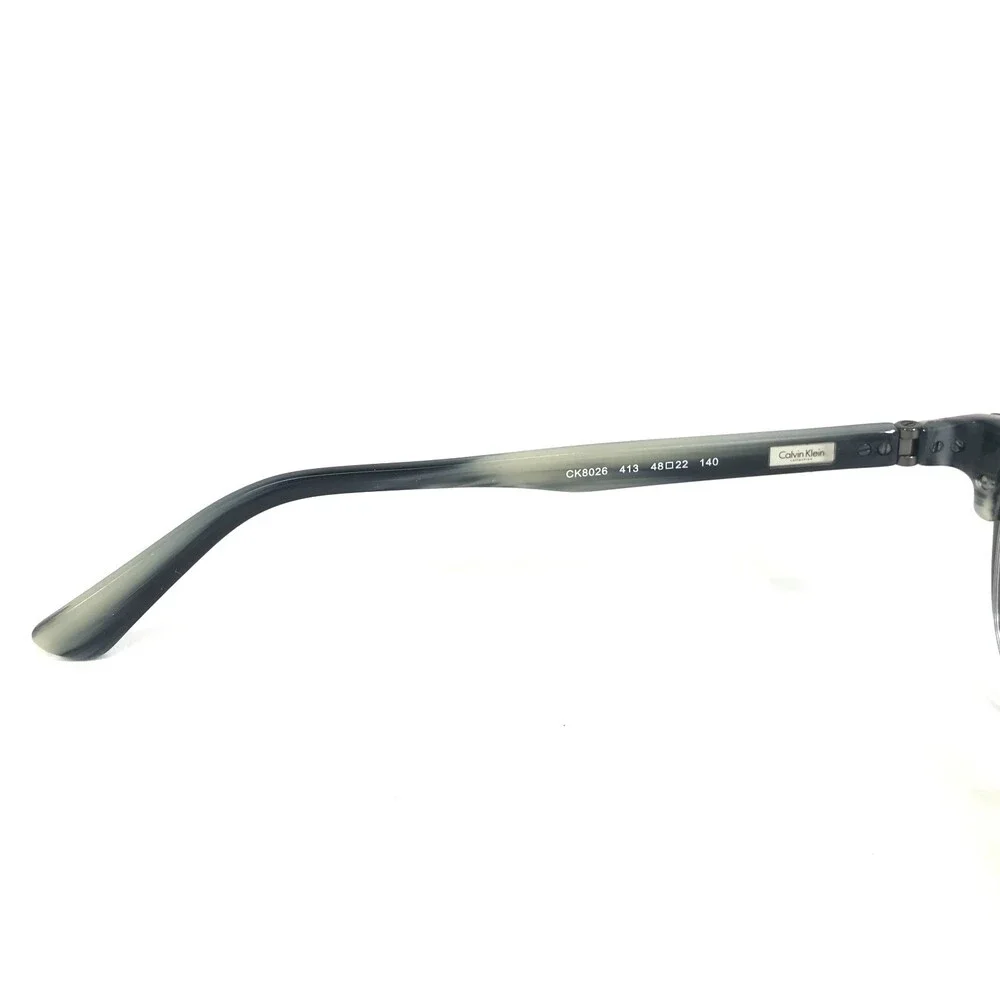 Calvin Klein Eyeglasses Frames CK8026 413 Blue Round Full Rim 48-22-140